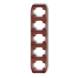 TREND Ramka pionowa pięciokrotna brĄzowy metalik 9RV-5