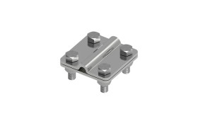 Złącze uniwersalne 2-elem. 60x60 bednarka-drut8 stal nierdzewna 214.2 NI 21400205