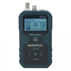 Tester kabli sieciowych RJ45 + BNC PREMIUM z funkcją Lokalizatora Par, pomiaru PoE i długości przewodu + 8 zdalnych terminatorów