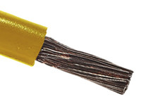 Przewód montażowy 6 mm² Żółty RS PRO PVC 10 AWG 1 kV dł. 100m 84/0,3 mm +105 (Air), +60 (Oil)°C CSA C22.2 typ TEW, UK