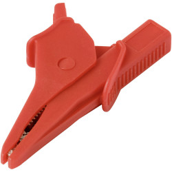 VOLTCRAFT VC-17155600 Alligator clip 4 mm jack CAT IV 600 V Red