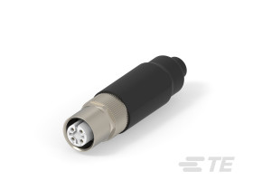 Przemysłowe złącza okrągłe 4-pinowe M12 Montaż na kablu Gniazdo TE Connectivity
