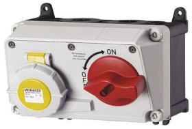 16A Gniazdo 110 V 2P+E MENNEKES Żółty IP67