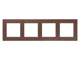 SIMON 55 Ramka 4 poczwórna Nature orzech TRN4/187 KONTAKT SIMON