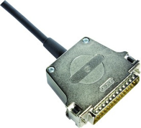 D-Sub connector housing, size: 5 (DD), straight 180°, cable Ø 3 to 15 mm, metal, silver, 09670500344