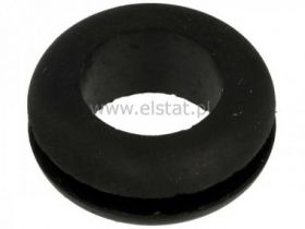 Przepust kablowy; guma; czarny; 10mm; 13,5mm; 2mm