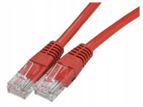 Patchcord UTP kat.6 kabel sieciowy LAN 2x RJ45 linka czerwony 5m VALUE