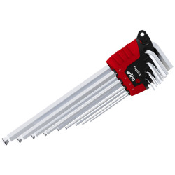Wiha 43851 ErgoStar MagicRing&#xAE; Hex Ball End L-key Set, 9 Piece