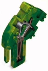 Moduł końcowy X-COM 1-przewodowy żółto-zielony 769-515/000-016 /250szt./