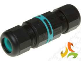 Złączka hermetyczna skręcana 3-torowa przewód okrągły D7-12mm IP68 THB.391.A3A TECHNO LUMIQON