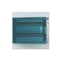 Rozdzielnica modułowa natynkowa hermetyczna Mistral65 2x18 36M IP65 125A II klasa drzwi tras. N+PE 65P18X22A 1SLM006501A1205