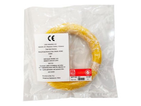 Przewód montażowy 0,2mm² Żółty RS PRO ETFE 24 AWG 300 V dł. 50m 1/0,51 mm +160°C