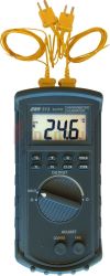 CHY513 Termometr-kalibrator 2kan. do sond K/J/T/E CHY
