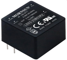 PRZETWORNICA AC/DC 12V 0,25A MORNSUN LD03-23B12R2 (MOD-LD03-23B12R2)