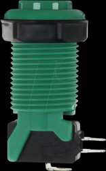 BUTTON-GREEN Arcade Button with micro switch, green