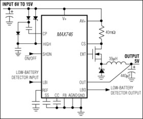 High-Efficiency, PWM, Step-Down, N-Channel DC-DC Controller