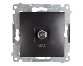 Simon 54 Gniazdo antenowe pojedyncze SAT antracyt DASF1.01/48