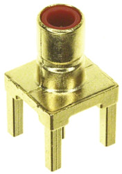 Złącze koncentryczne Montaż na płytce drukowanej Żeński 50Ω typ złącza Złącze SMB Lutowane