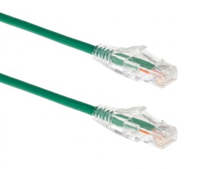 Patchcord U/UTP kat.6a 1.5m, slim (zielony)