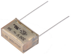 Kondensator papierowy 47nF 300V ac KEMET rozstaw: 20.3mm THT ±20