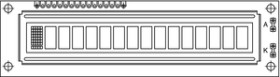 LCD-016N001L 16 x 1 Character LCD