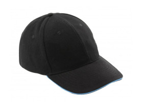 Czapka z daszkiem bawełna czarna rozmiar uni 57-61 HT5K186 HOEGERT