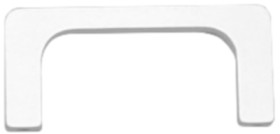 Handle, angled, aluminum, (L x H) 75.01 mm x 40 mm, black, M3299-1231