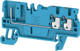 Terminal block, push-in connection, 1.5 mm², 3 pole, 17.5 A, 6 kV, blue, 2482190000