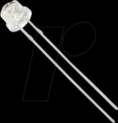 6834W2C-LSA-A LED 5mm, wired, white, 1200 mcd, 120°