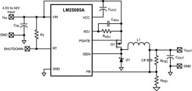 4.5-42V Wide Vin, Constant On-Time Non-Synchronous PFET Buck Controller with 0.9V Reference