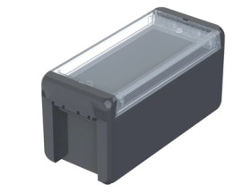 PC enclosure, (L x W x H) 191 x 80 x 90 mm, graphite gray (RAL 7024), IP66, 96024134