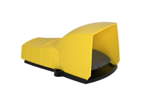 Łącznik nożny pojedynczy z osłoną żółty 1 NC+1 NO plastikowy XPEY310 SCHNEIDER ELECTRIC