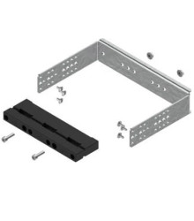 Wspornik z nośnikiem BBS 3-bieg. szerokość 2 (500), do szyn prądowych o rozstawie 60 mm, montaż szyn w pionie na WP-A/WP-T LG-B6