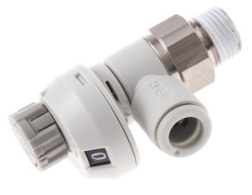 Regulator przepływu SMC Gwintowany Regulator prędkości AS