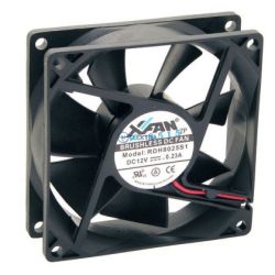 wentylator 80x15 ślizgowy 12VDC 52,7m3/h, 3000obr, 35dBA