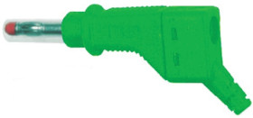 Adapter z wtykiem bananowym Męski Śruba typ Wtyk bananowy Zielony 32A Staubli rozmiar 4 mm