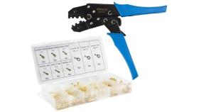 Szczypce Zaciskarka Do Konektorów + Zestaw Końcówek 450 Szt. Knz-Zbak6-Box450