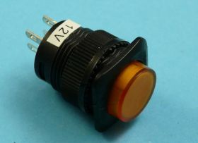 MNG-012Y 1,5A LED-12V PRZYCISK OKRĄGŁY