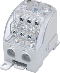 Blok rozdzielczy - uniwersalny Al/Cu SUB 400 (82080) SIMBLOCK szary 81651002