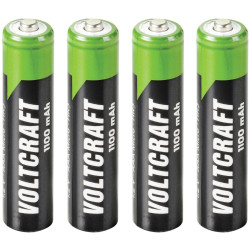 VOLTCRAFT HR03 AAA Battery (Rechargeable) NiMH 1100 mAh 1.2V 4 Pack