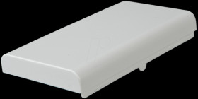 Plastic half-shell housing, 123 x 70 14,5mm, grey