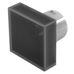 Soczewki do wskaźników, 61-922, Czarny, Kwadratowy, długość: 15.3