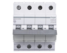 Wyłącznik nadprądowy 4P C 4A 6kA AC MCN404E