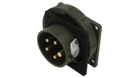 6152-6.Uzłącze Zasilające Ac 3-Fazowe Gniazdo 16A 400Vac Ip67 Męskie