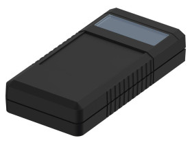Bopla BOS 501-9005 (34501000) - obudowa ręczna z pojemnikiem na baterie (2 x 9V) i otworowaniem na wyświetlacz (120 x 60 x 25 mm