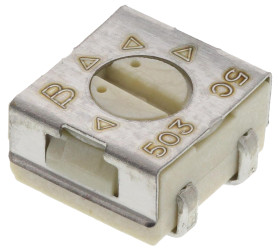Potencjometr dostrojczy 50kΩ SMD 0.25W Regulacja górna