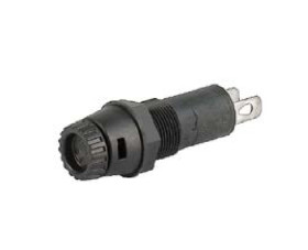 Oprawa bezpiecznikowa montowana w tablicach Montaż panelowy rozmiar: 5 x 20mm 16A 250V ac Szybkozłącze, końcówka