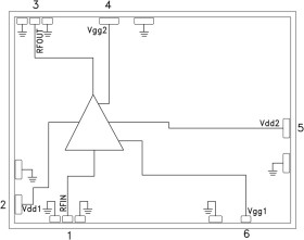 10 Watt GaN MMIC Power Amplifier, 6 - 18 GHz