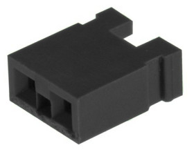 Bocznik, żeńskie, Prosty, Czarny, typ: Otwarta góra, 2-piny, raster: 2.54mm, Cyna na niklu