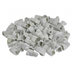 Gumowa osłonka wtyku RJ45 szara WORECZEK 10szt. NEKU